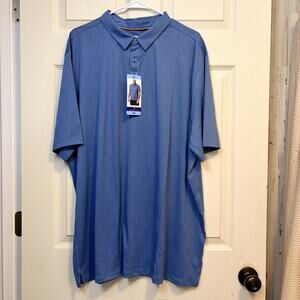 Modern Ambition Polo Shirt Men's 3XL Blue Geometric Performance NWT